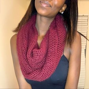 Maroon infinity scarf